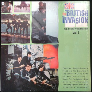Various THE BRITISH INVASION: THE HISTORY OF BRITISH ROCK, Vol.1 (Rhino R1 70319) USA 1988 compilation LP of mid-sixties recordings